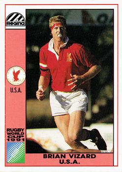 1991 Regina Rugby World Cup #140 Brian Vizard Front
